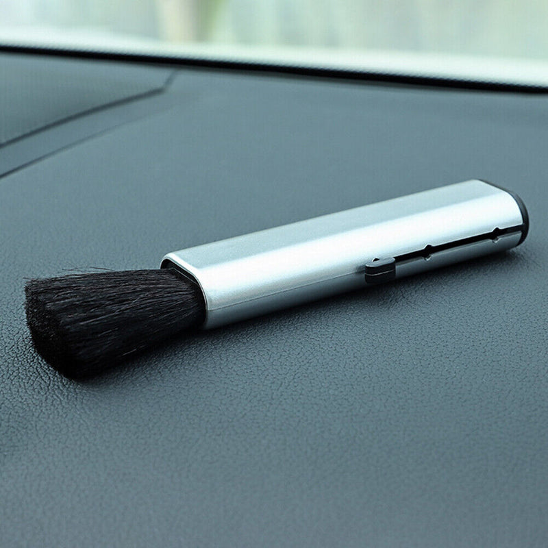Car Conditioning Air Outlet Brush Telescopic Computer Keyboard Dust Clean Bru