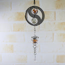 DIY Rotating Wind Chime Novelty Metal Hanging Sculpture Wind Chime Bell (A)
