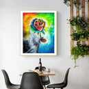 Diamond Painting 5D DIY Colorful Rose Full Round Drill Rhinestone Picture