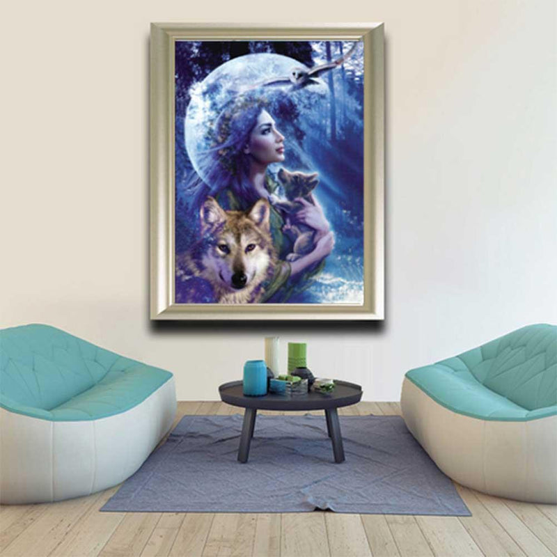 akaddy 5D DIY Diamond Painting Beauty Cross Stitch Embroidery Mosaic Craft Kit