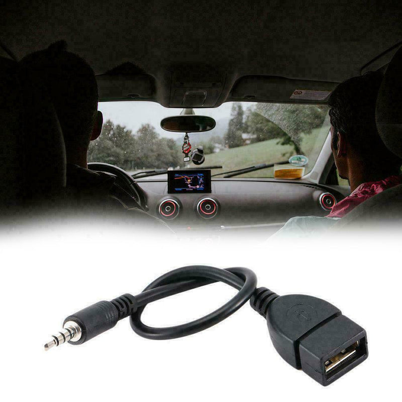 3.5mm Male Audio AUX Jack to USB 2.0 Type A Female Adap OTG A4M2 Converter P7P9