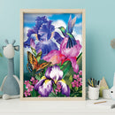 Hummingbird Butterfly Diamond Painting Kits, Full Round Drill, Wall Art