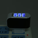 3USB EU Plug LED Mobile Phone Charger Multi-Head Travel Charger(2A)(Orange)
