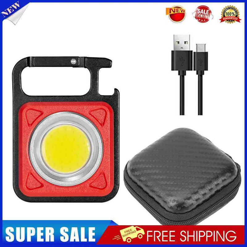 LED Keychain Flashlight USB 500 Lumens Outdoor Cycling Camping Working Ligh