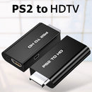 For PS2 to HDMI-compatible Video Converter Adapter with 3.5mm Audio Output