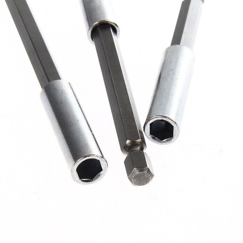 75/100/150mm Magnetic Screwdriver Extension 1/4 Hex Shank Tool Drill Bits Newly