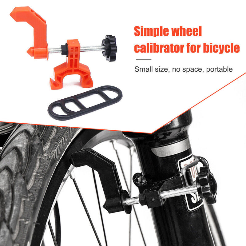 Bicycle Wheel Truing Stand Mini Bike Rims Adjustment Wheel Repair (Orange)