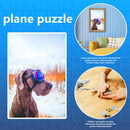 1000pcs DIY Snow Dog Paper Puzzle Educational Jigsaw Handmade Assembling To