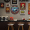 Round Truck Plate Metal Tin Sign for Bar Pub Club Garage Plate Wall Home Decor