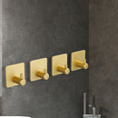 Wall Hooks - Bathroom Kitchen Supplies 4 Pack Stick on Wall Adhesive Door Hooks