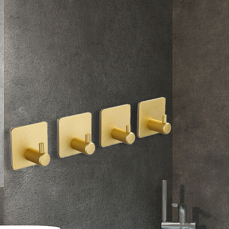 Wall Hooks - Bathroom Kitchen Supplies 4 Pack Stick on Wall Adhesive Door Hooks