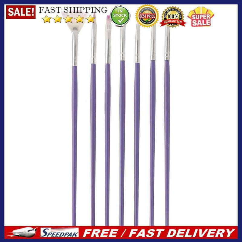 7pcs Gel Nail Painting Pen Polish Drawing Carving Nail Art Brush Manicure T