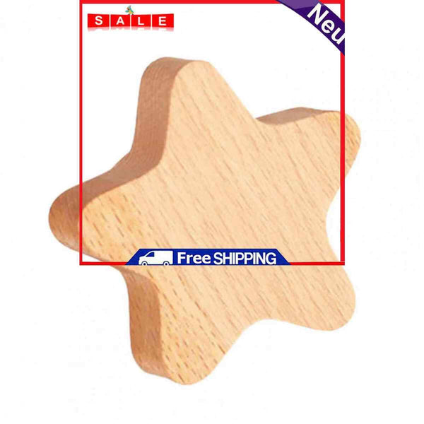 Wall Hooks - Wooden Handmade Decorative Wall Hooks Rack - Star / Moon / Cloud