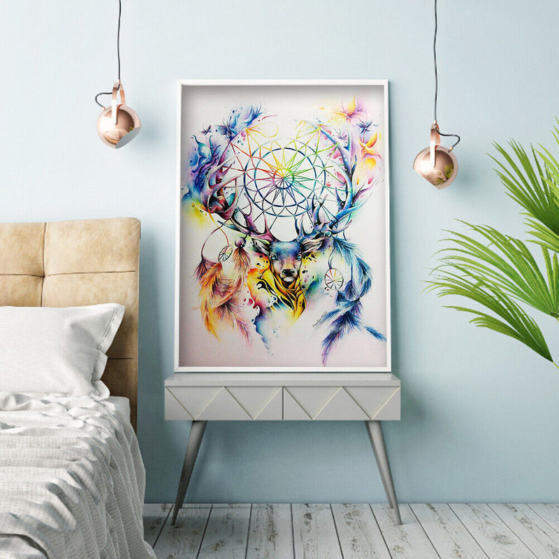5D DIY Part Special Shaped Drill Diamond Painting Deer dreamcatcher