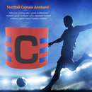 Player Leader Football Captain Armband Nylon Soccer Group Arm Band (Red)