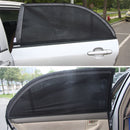 2pcs UV Protection Car Front Rear Side Window Sun Shade Anti-mosquito Net
