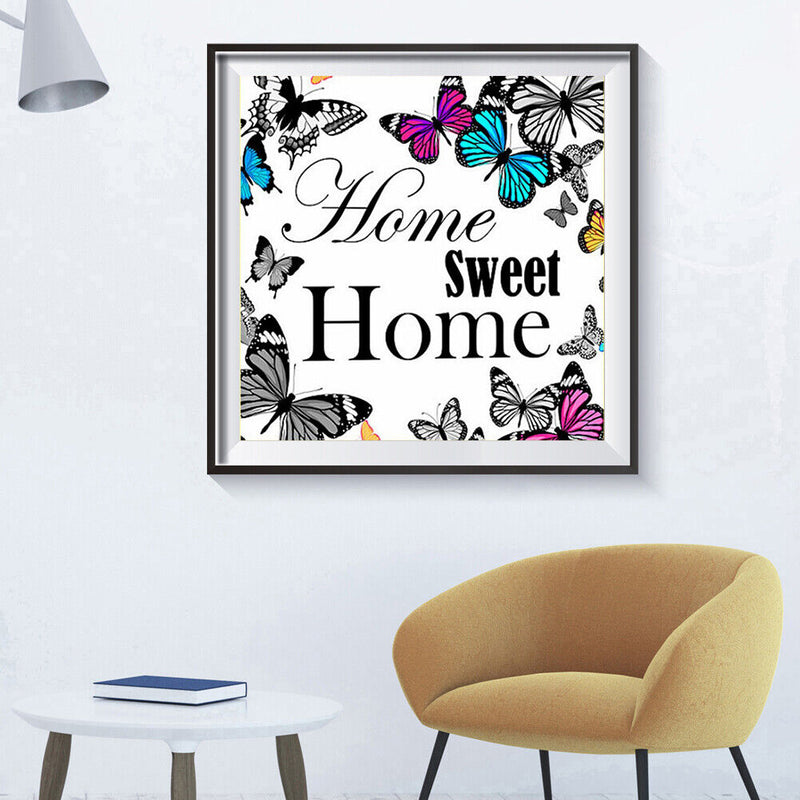 5D DIY Full Drill Diamond Painting Butterfly Home Cross Stitch Embroidery Mosaic