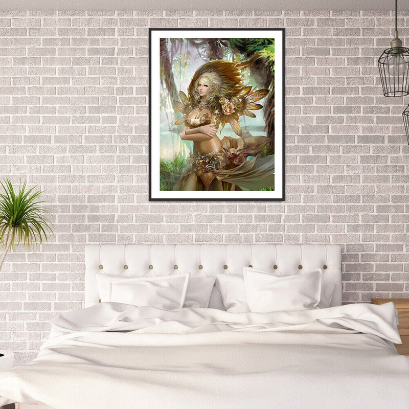 5D DIY Diamond Painting Kits Woods Fairy Full Round Drill Wall Decor Art Crafts