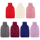 Solid Color Hand Warmer Knitted Cover Water-filled Bag Hot Water Bottle Cover