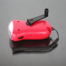 Hand Crank Solar Dynamo Torch Lamp Outdoor Emergency LED Flashlight (red)