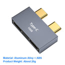 USB C HUB Docking Station for MacBook Thunderbolt 3 Dual Type-C Adapter (A)