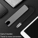 6 in 1 USB Type C Hub Adapter with 4K HDMI USB 3.0 2.0 RJ45 PD Charging Port