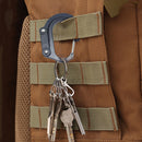 Molle Carabiner D Type Locking Ring Buckle Carabiner Keychain for Outdoor