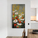 Flowers Oil Paint By Numbers Kits Canvas Picture Wall Art DIY Craft Coloring Set