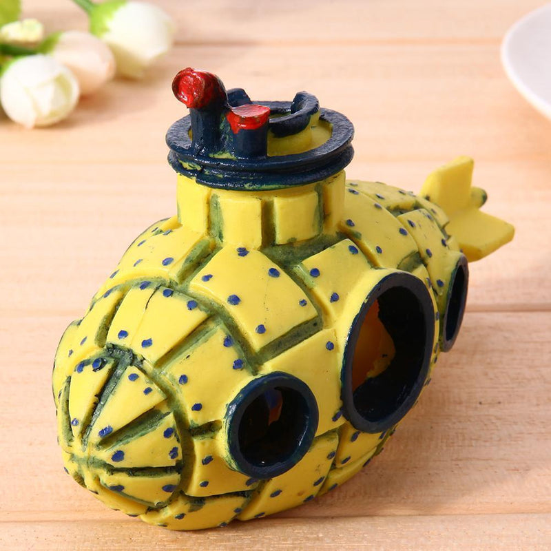 Aquarium Submarine Simulation Wreck Ornament Fish Tank Decoration Newly