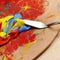 5pcs Steel Artist Oil Painting Palette Tool Art Kit L6C0 Paint F2U0 D1X0