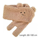 Gifts Neckerchief Thicken Cartoon Plush Scarf Winter Bear Style Warm Scarf