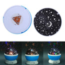 Rotating Projector Starry Night Lamp Projection LED Lights Xmas Gift(Blue) Newly