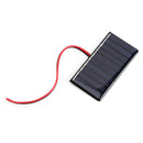 0.3W 5V Solar Panel with Wire Mini Solar System DIY Polysilicon Board (1pc)