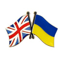5PCS Ukraine UK Ukrainian Diplomat Brooch Flag Lapel Pin Badge STOP WAR