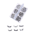 60pcs Butterfly Angel Wings DIY Decor Charm Jewelry Pendant Chain Necklace