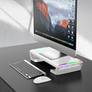 RGB Desktop Monitor Holder 4 USB 2.0 Laptop Stand Base Computer Screen Riser