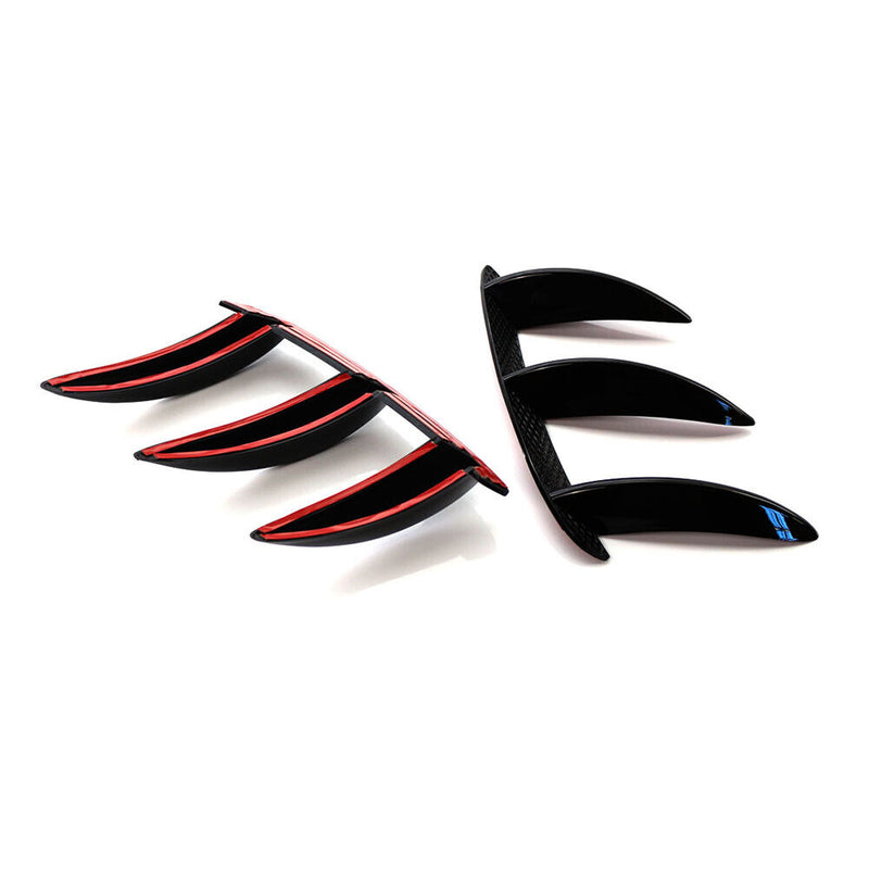 Rear Bumper Side Vent Canards for Mercedes Benz W176 A200 A45 AMG (Black) Newly