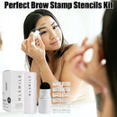 Pen Brushes Eyebrow Stamp One Step Shaping Makeup Set Brow Stamp Shaping Kit