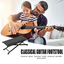 Portable Folding Guitar Footstool Rest Anti-Slip Height Adjustable Footboards