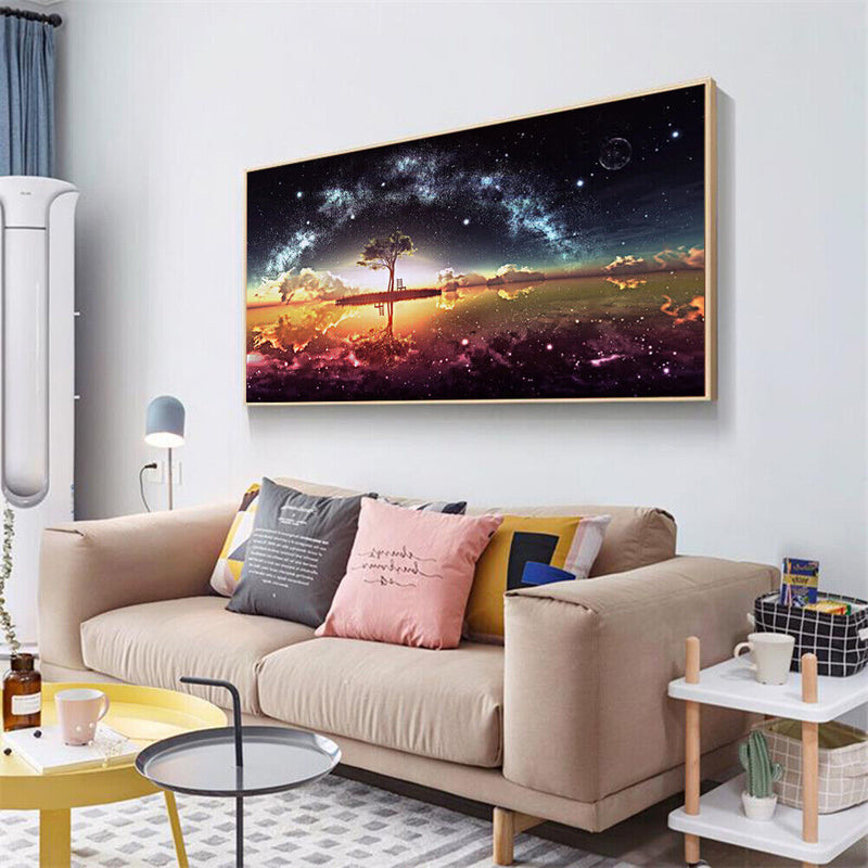 Star on the Lake 5D DIY Diamond Painting Full Round Drill Embroidery Canvas Arts