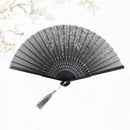 Chinese Style Silk Folding Fan Party Ornaments Dance Hand Fans (Style 29)