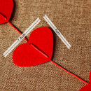 String Red Hearts Garland Wedding Anniversary Garland Room Layout Decorations