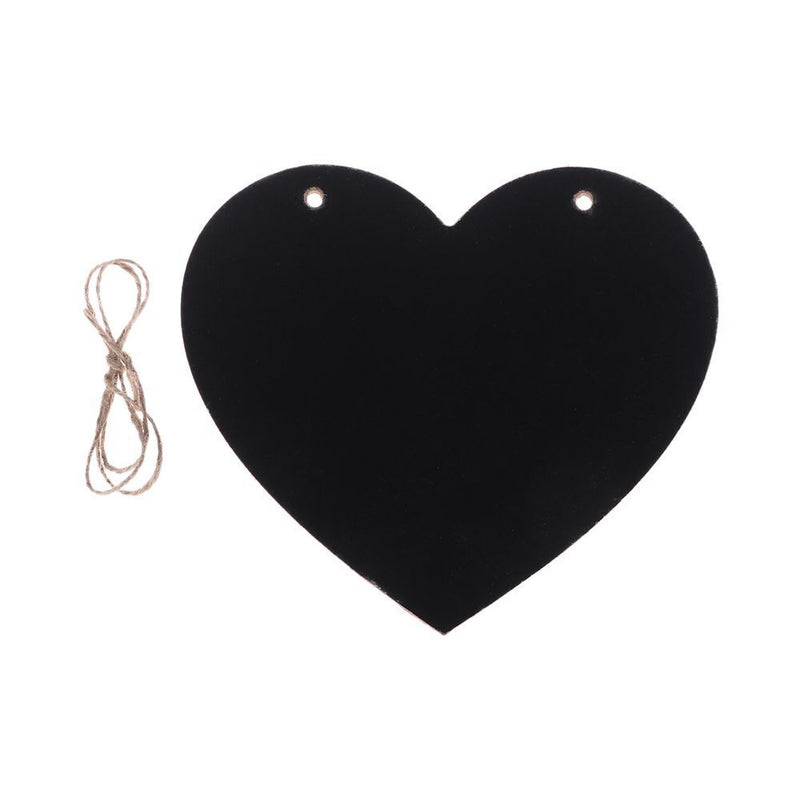 Wedding Memo Sign Message Label Love Heart Chalkboard Wooden Mini Blackboard