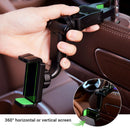 Car Phone Holder Rotating Car Back Seat Rearview Mirror Stand (Green)
