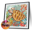 Handmade Sea Turtle 5D DIY Full Round Drill Drawing Kit Diamond Painting Craft