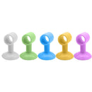 2pcs Anti-collision Doorknob Wall Crash Pad Door Handle Silencer (Yellow)