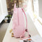 Women Canvas Lovely Cartoon Pig Shape Causal Backpack Shoulder Bag(Pink)