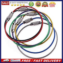 7pcs Metal Stainless Steel Wire Ropes Carabiner Key Hanging Cables EDC Tool
