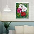 Painting By Numbers Flower Hand Painted Oil Drawing Wall Picture DIY Decor Kit