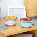 3pcs Folding Outdoor Tableware Hiking Bowls Fruit Storage Bowl Food Container